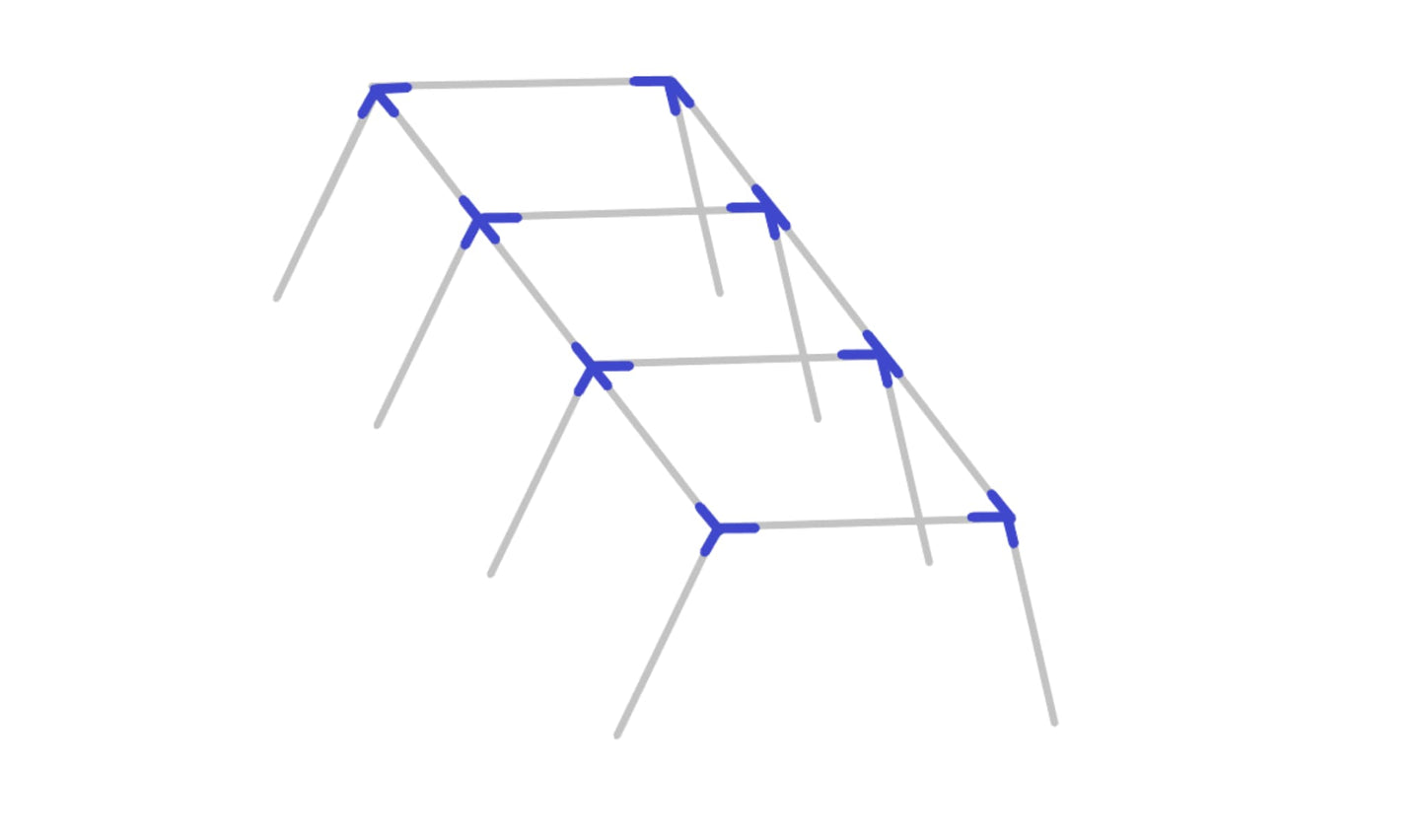 Baseball Softball Slant Leg Batting Cage Frame