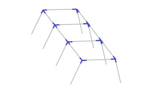 Baseball Softball Slant Leg Batting Cage Frame