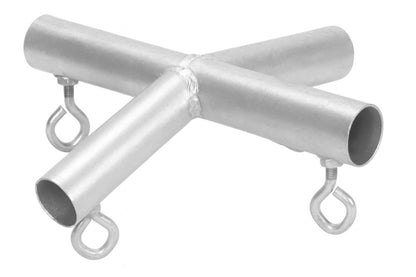 4 Way Top Center Low Peak Down Angle Heavy Duty Canopy Fitting
