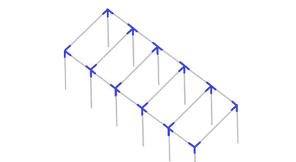 Baseball Softball Straight Leg Batting Cage Frame