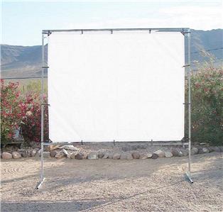 Standing Outdoor Home Theater Projection Movie Screen Kit