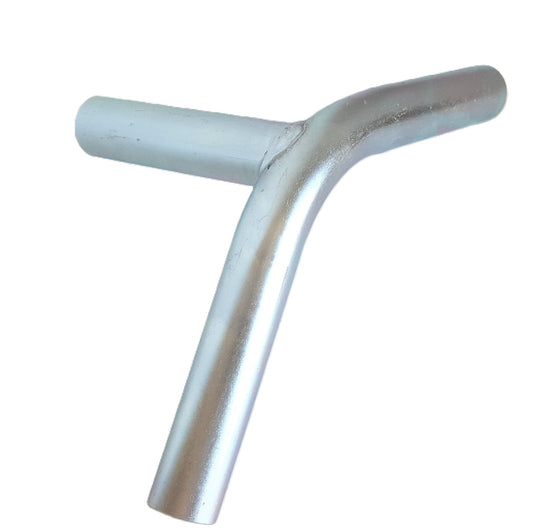 Heavy duty galvanized steel 3-way high peak corner top end canopy fitting with NO eye bolts