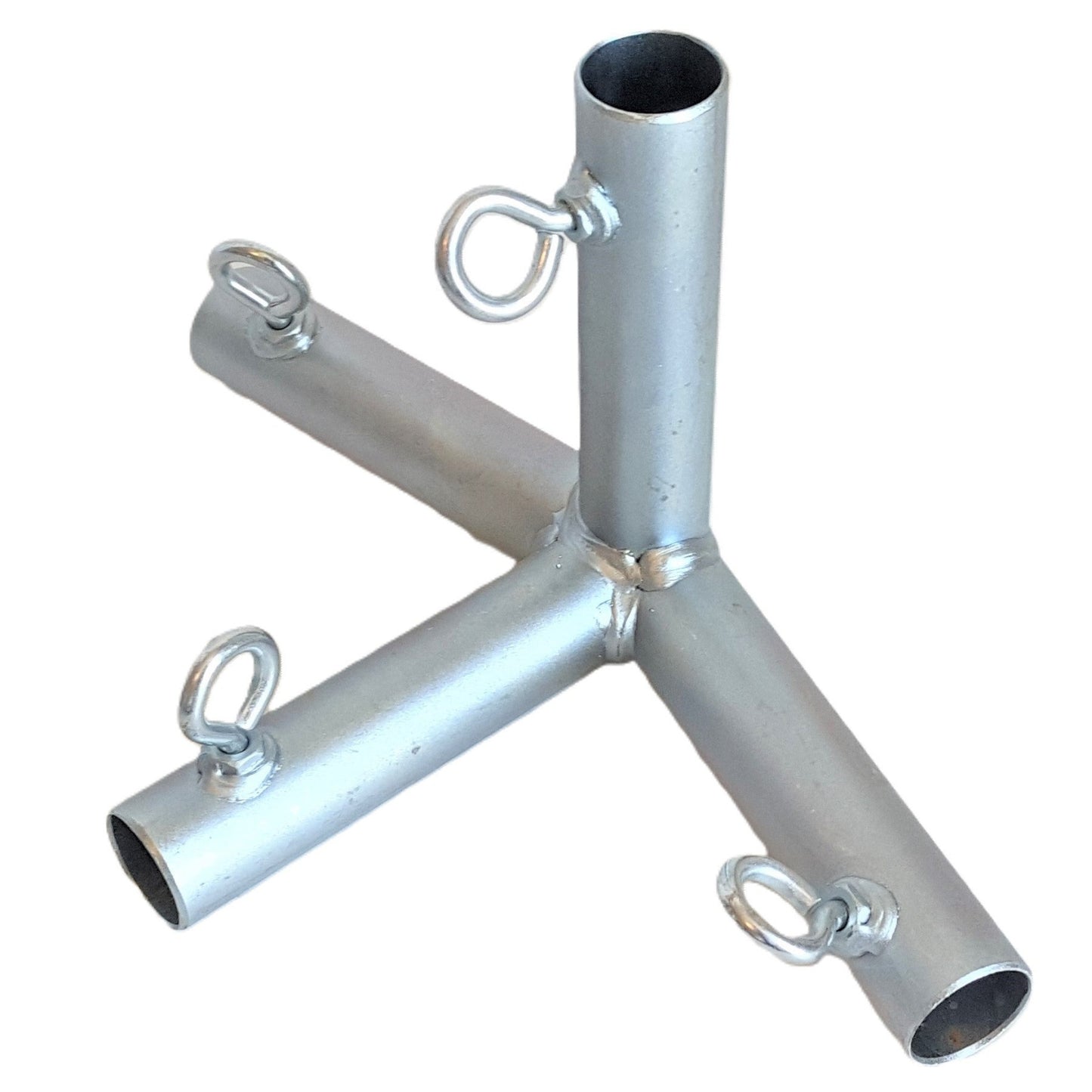 Heavy duty galvanized steel 4-way top end low peak with leg canopy fitting with eye bolts