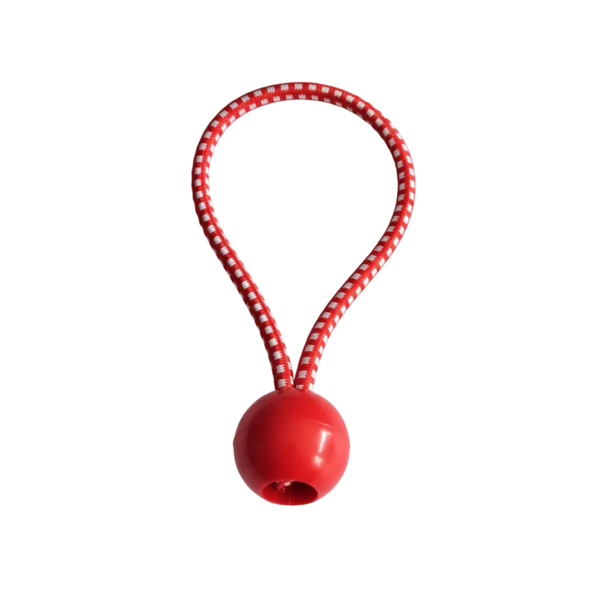 Red heavy duty ball bungees with elastic cord
