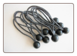 6" Black Premium Heavy Duty Ball Bungees 100 pcs ~ Free Shipping 6" Black Premium Heavy Duty Ball Bungees 100 pcs ~ Free Shipping