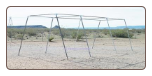 30' Baseball / Softball SLANT LEG Batting Cage Frame using 1" Fittings - Free Shipping 30' Baseball / Softball SLANT LEG Batting Cage Frame using 1" Fittings - Free Shipping