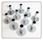 10pc - 1 5/8" BASEBALL / BATTING CAGE GROUND PLATE / FOOT PAD (FWFP) F/S 10pc - 1 5/8" BASEBALL / BATTING CAGE GROUND PLATE / FOOT PAD (FWFP) F/S