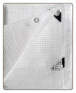 8' X 8' Clear Heavy Duty Poly Tarp - Approx. 7'6" x 7'6" ~ Free Shipping 8' X 8' Clear Heavy Duty Poly Tarp - Approx. 7'6" x 7'6" ~ Free Shipping